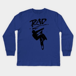 RAD BMX Bike Graffiti - 80s Movie Radical T-shirts Kids Long Sleeve T-Shirt